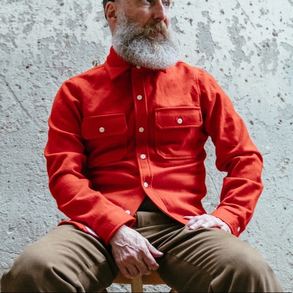 1791 Supply & Co. Heritage - Red Woolrich Camp Shirt 100% Woolrich Wool Hunting - Picture 1 of 6
